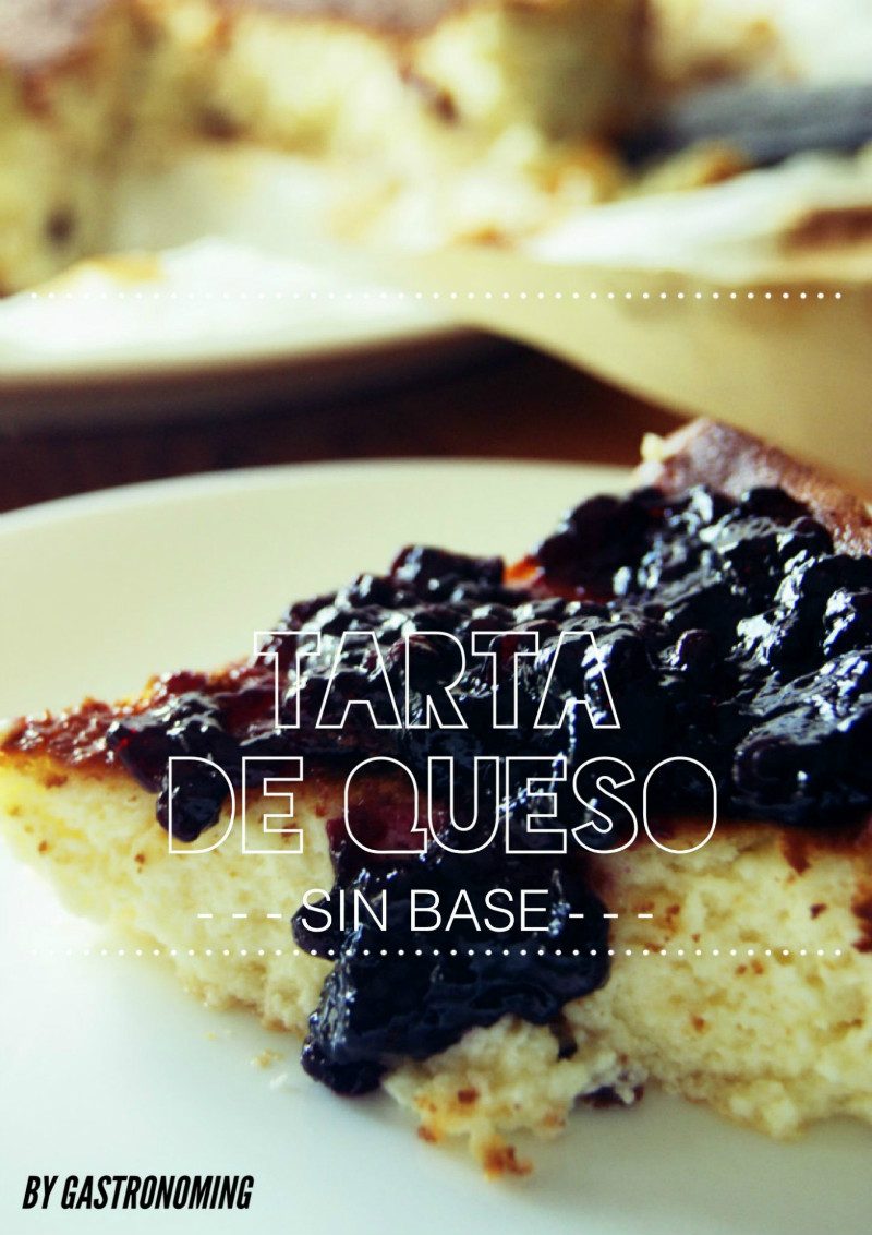 Tarta de queso sin base