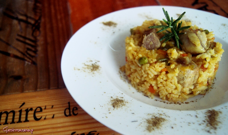 Arroz con secreto ibérico