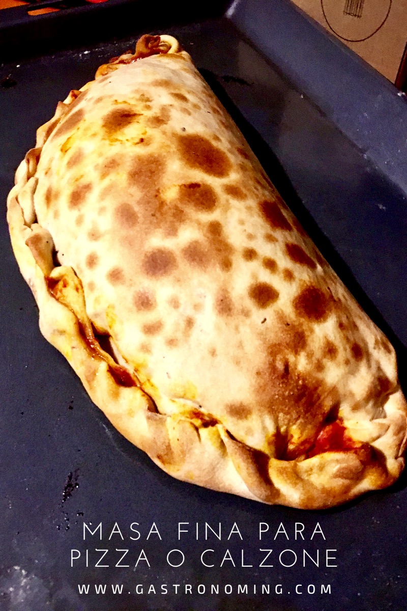 Masa fina para pizza o calzone