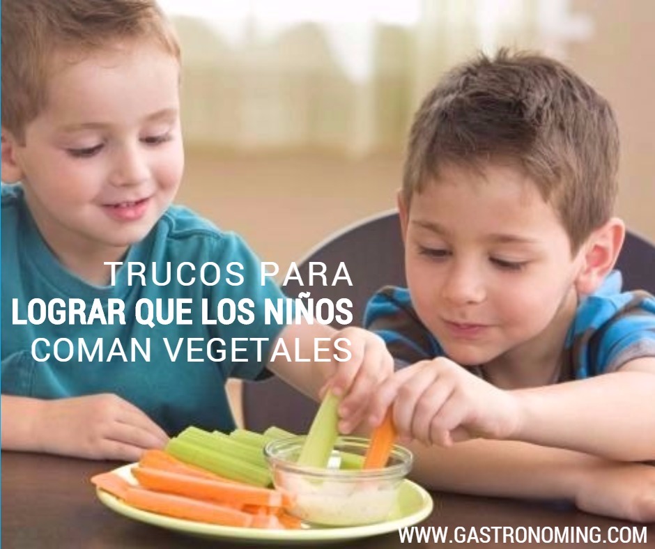 Trucos para lograr que los niños coman vegetales