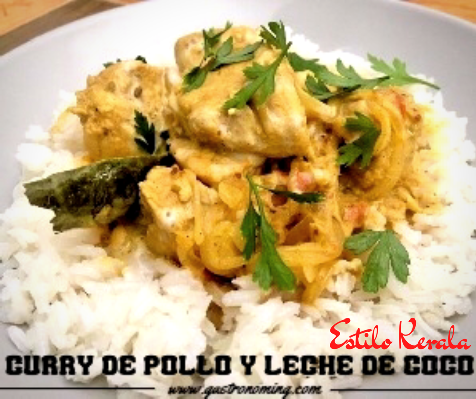 Curry de pollo y leche de coco estilo Kerala