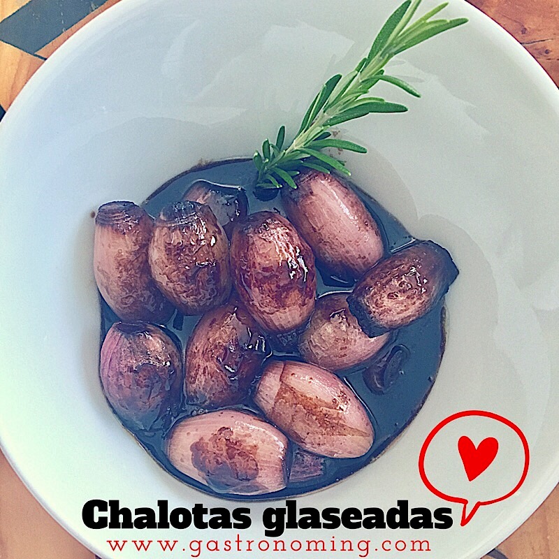 Chalotas glaseadas