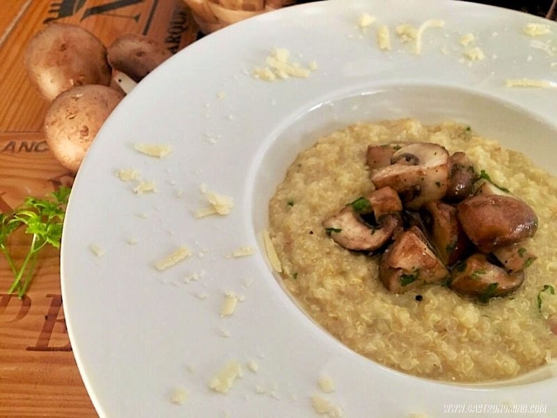 Quinotto con portobello