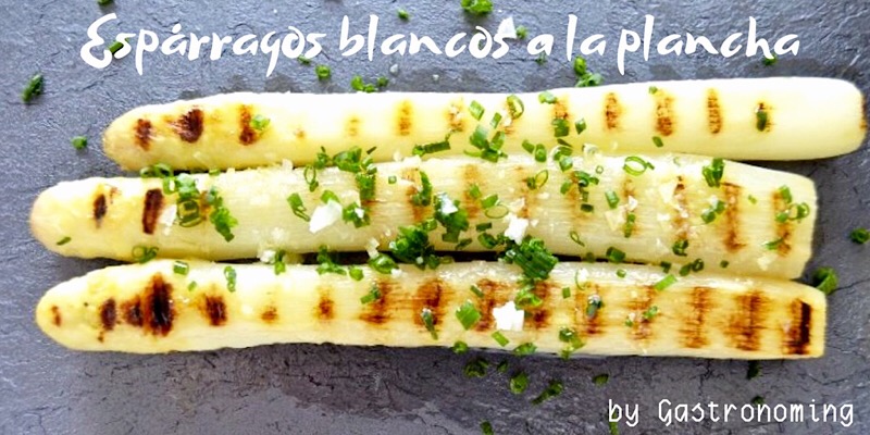 Espárragos blancos a la plancha