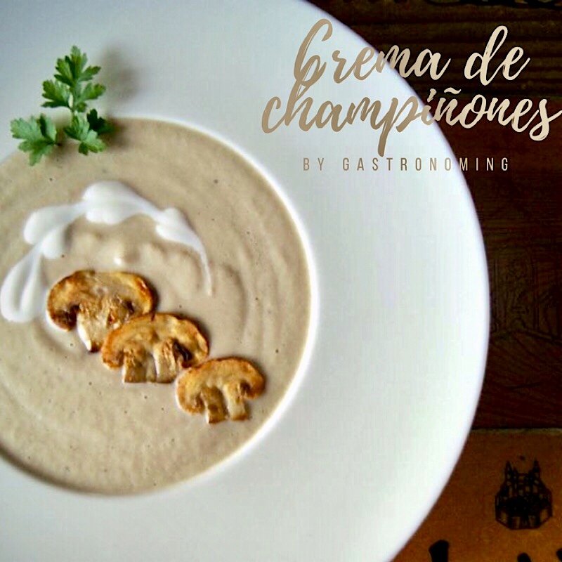 Crema de champiñones