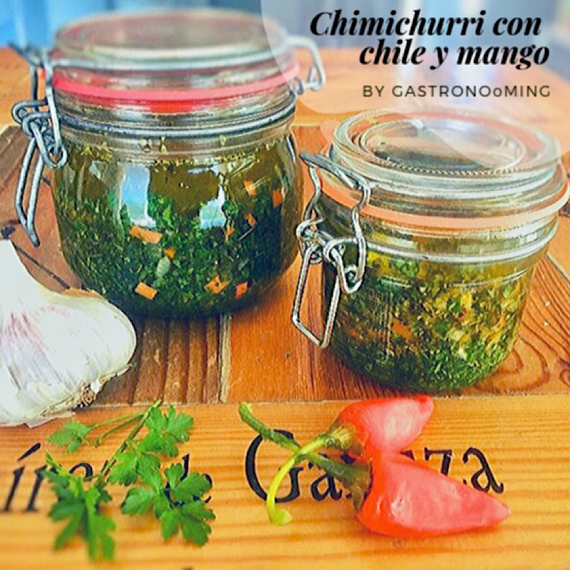 Chimichurri con chile y mango