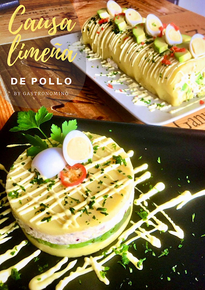 Causa limeña de pollo