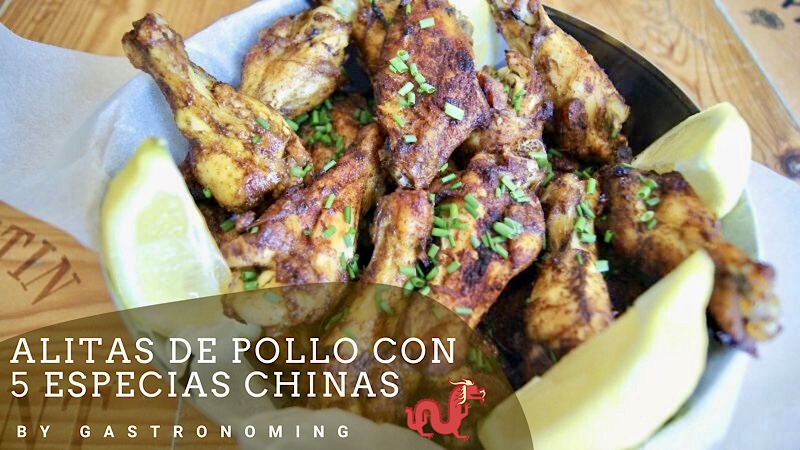 Alitas de pollo con 5 especias chinas