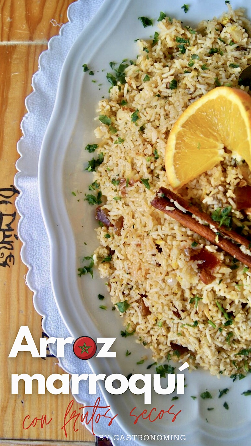 Arroz marroquí con frutos secos