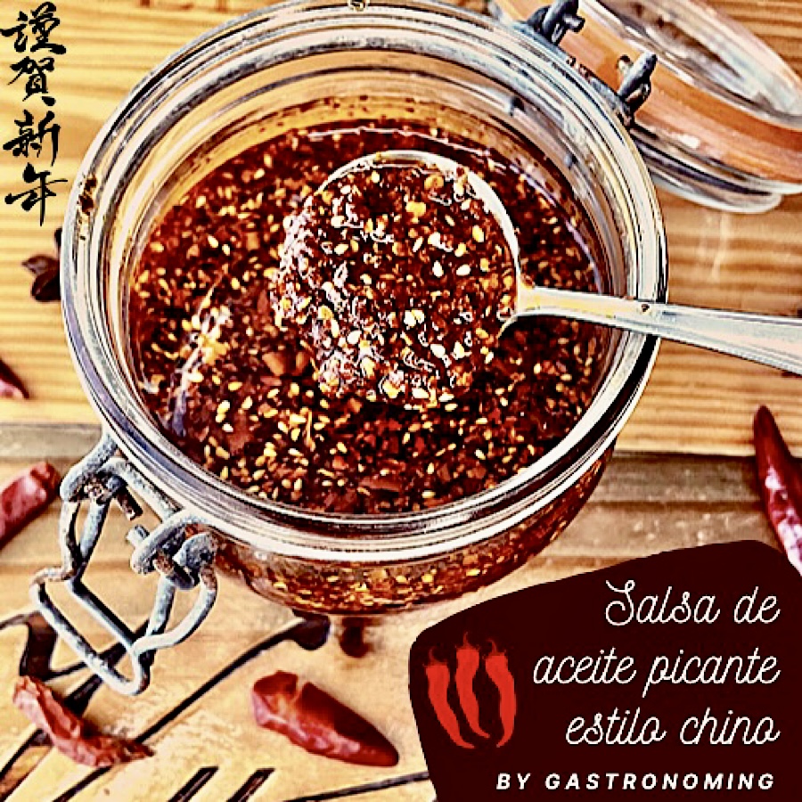 Salsa de aceite picante estilo chino (Chili oil)