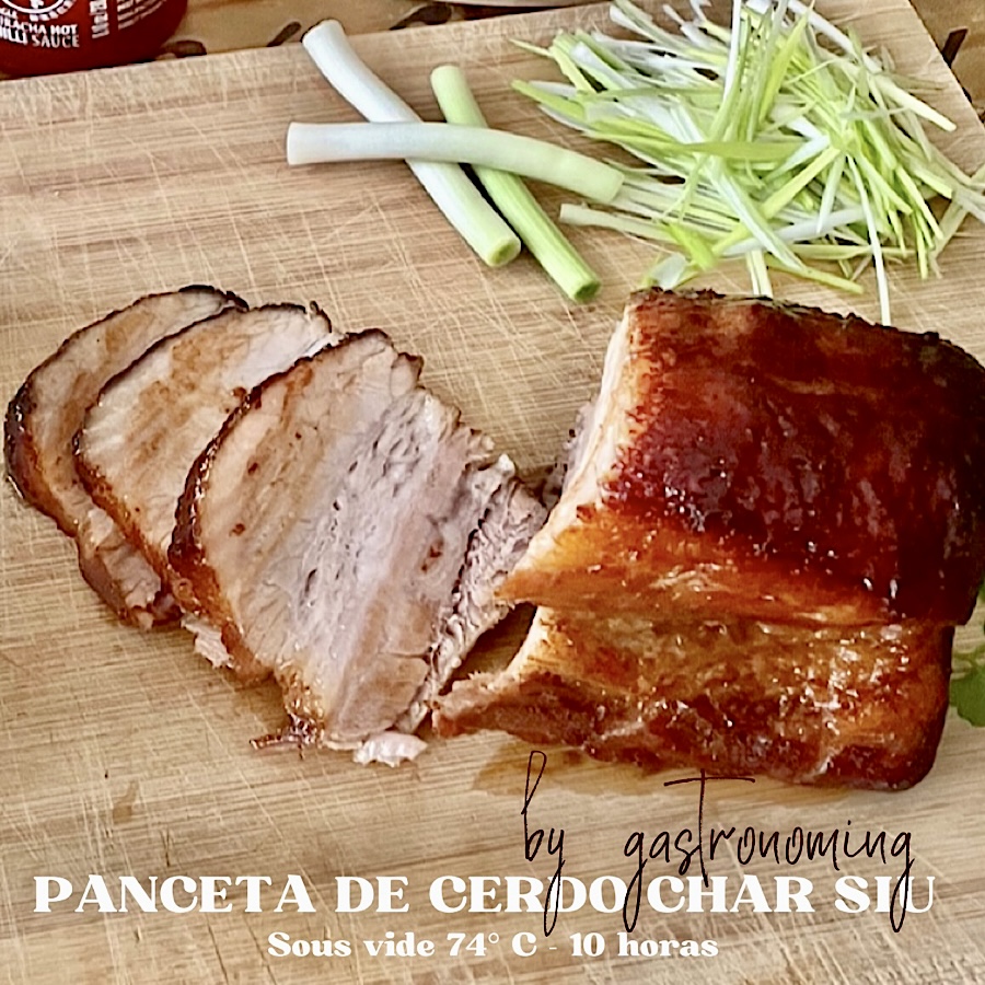 Panceta de cerdo Char siu (sous vide), el cerdo a la barbacoa estilo chino