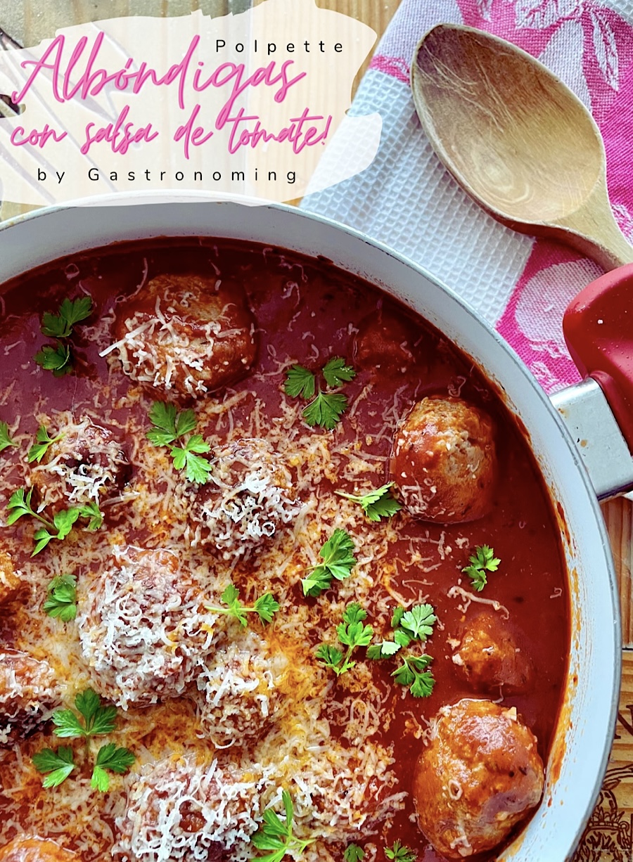 Polpette, las albóndigas con salsa de tomate estilo italiano