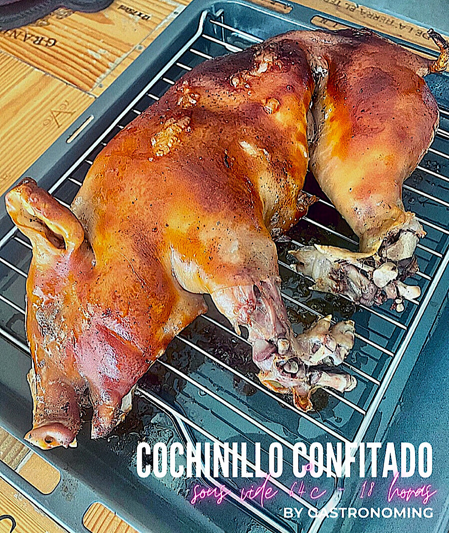 Cochinillo confitado (sous vide)