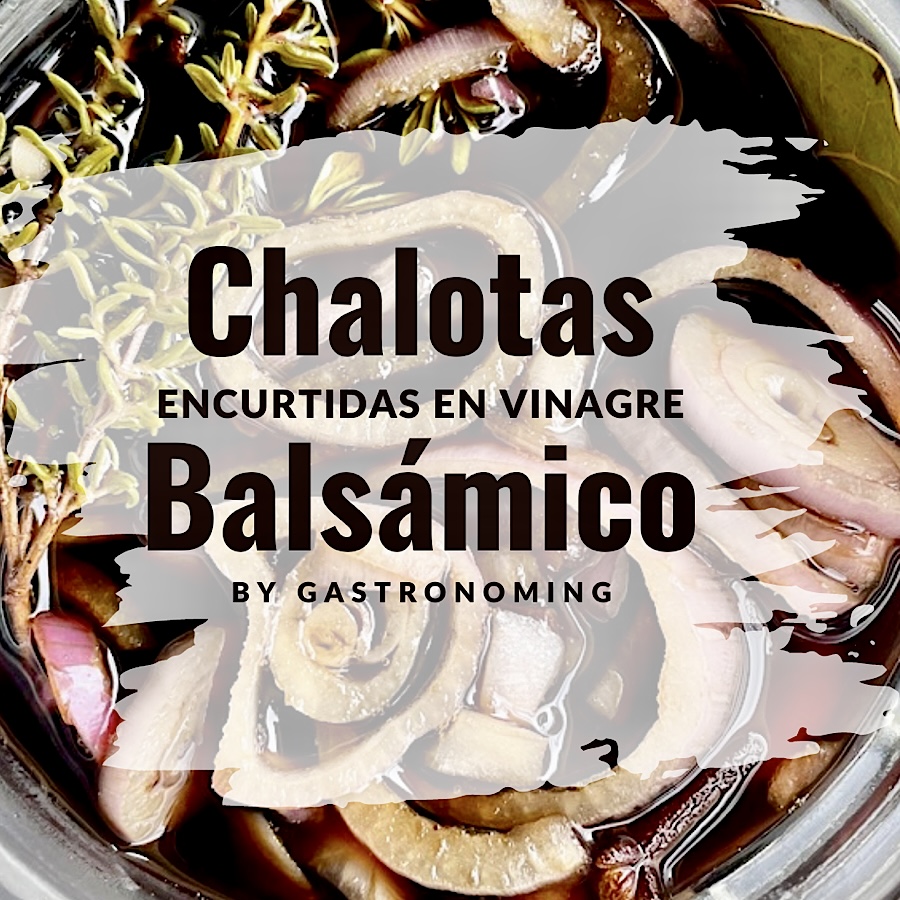 Chalotas encurtidas en vinagre balsámico