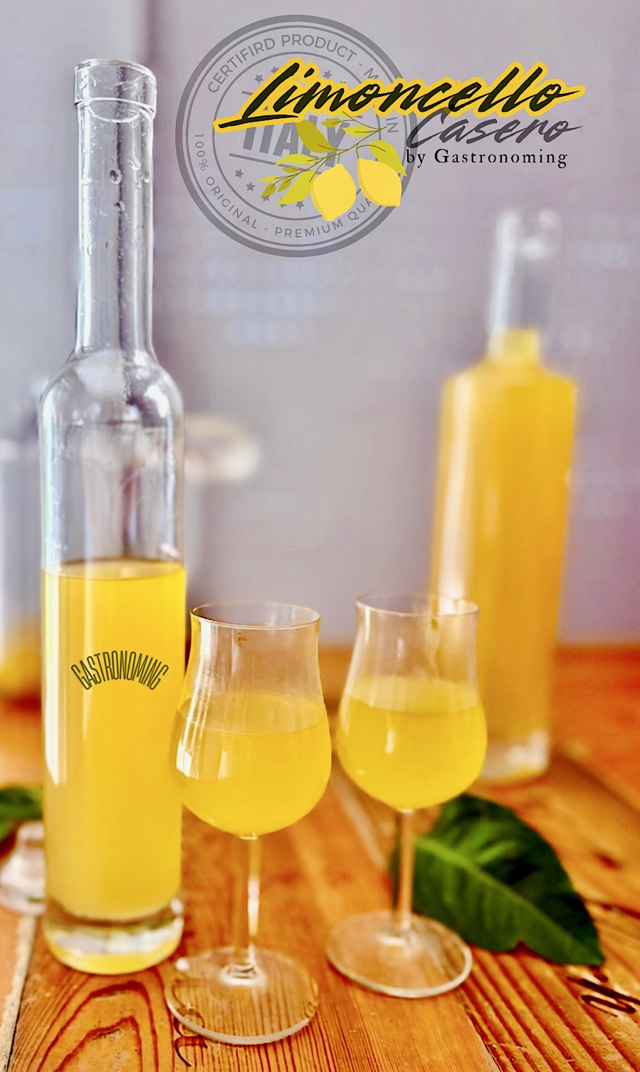Limoncello casero, el más popular de los licores de limón hecho por ti