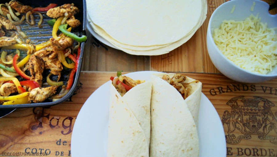 Fajitas de pollo