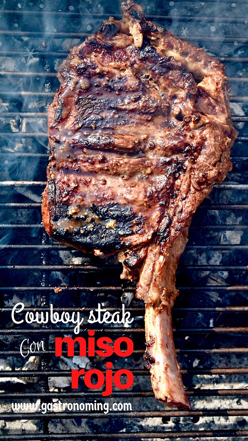Cowboy steak con miso rojo