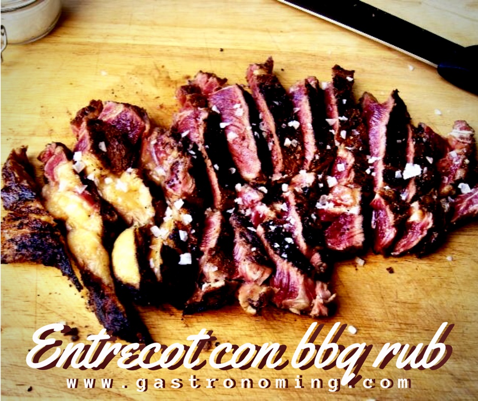 Entrecot con BBQ rub