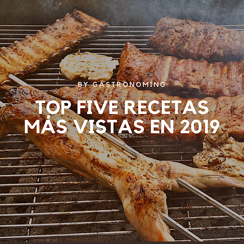 Top five recetas más vistas en 2019