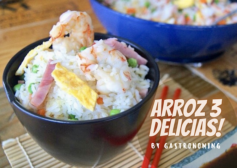 Arroz tres delicias casero