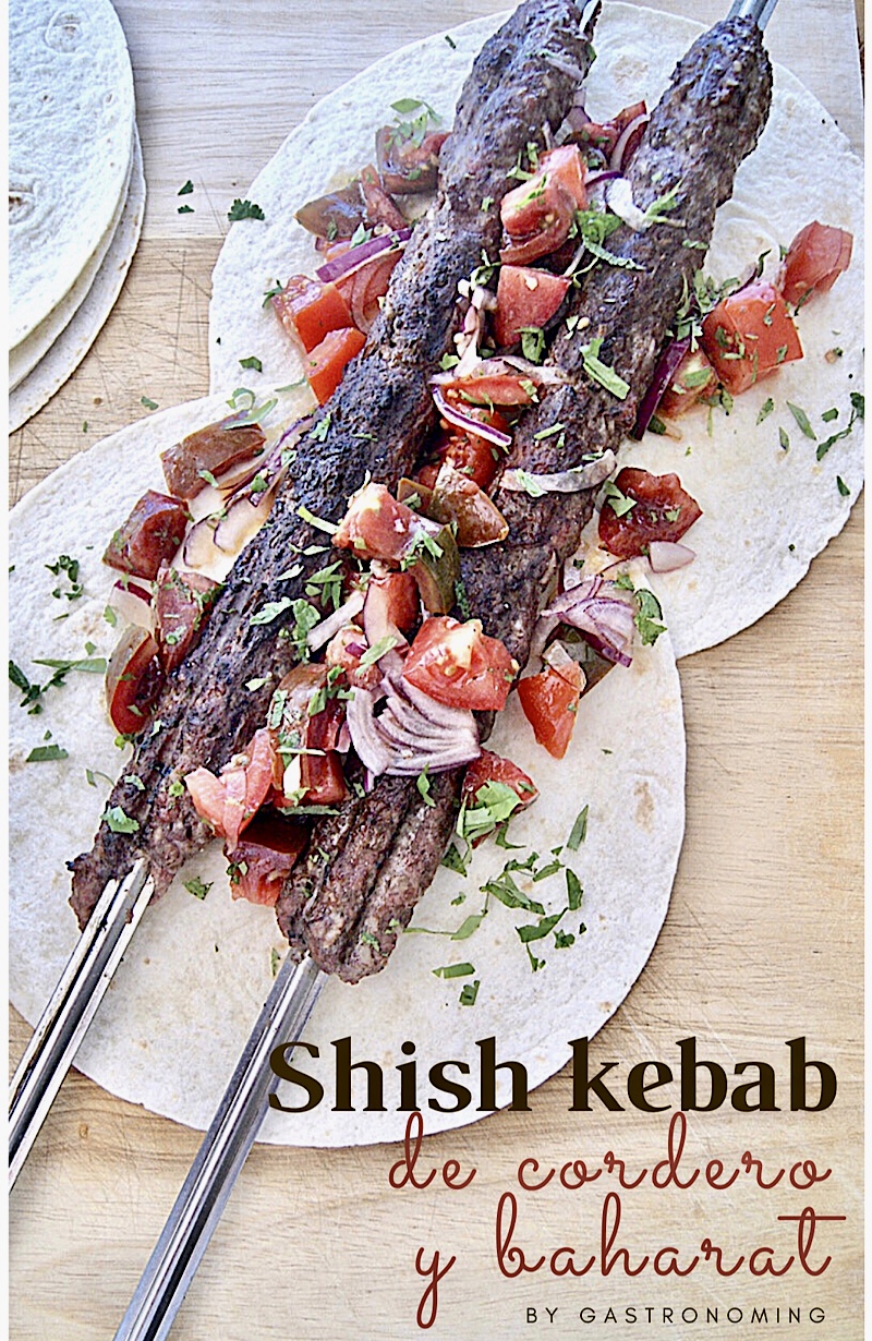 Shish kebab de cordero y baharat